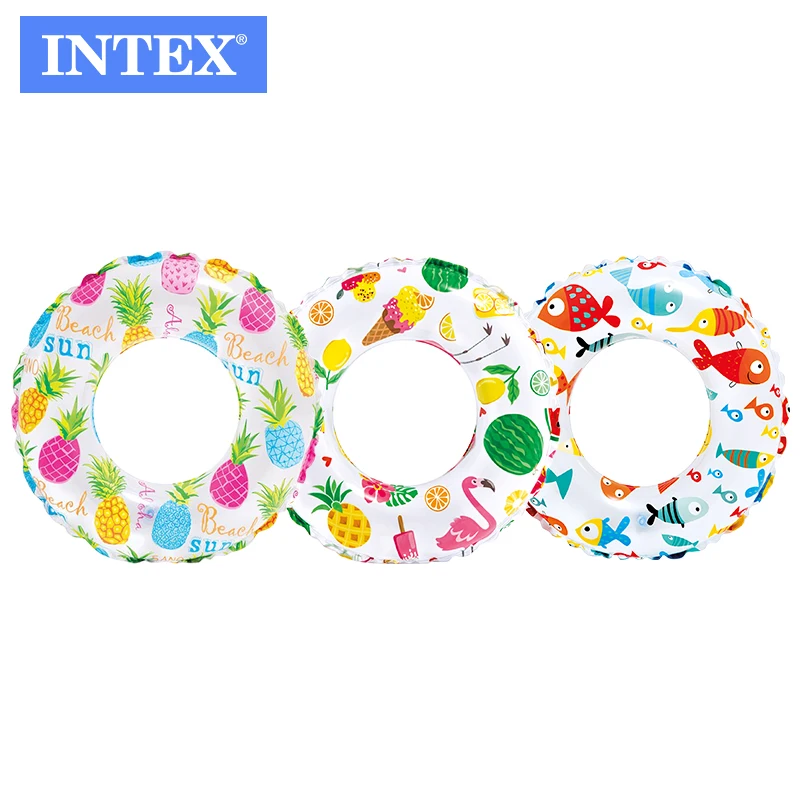 

INTEX 59230 LIVELY PRINT SWIM RINGS adult swimming rings inflatable rings