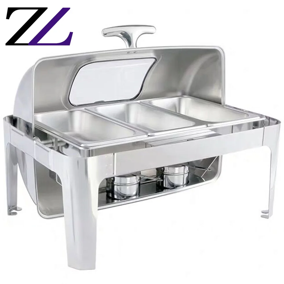 Dubai 5 Star Hotel Kitchen Equipment List 9l Fuel Burner Gold Bracket And Handle Chaffing Cheffing Dishes For Buffet Restaurant Online Shopping