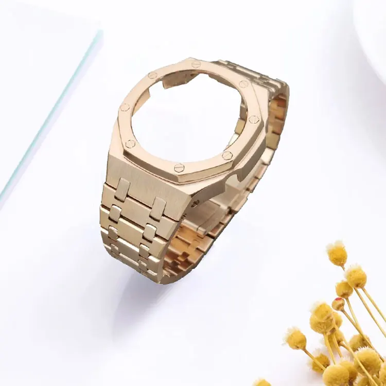 

Wholesale Custom ga2100 3rd replacement stainless diamond case strap