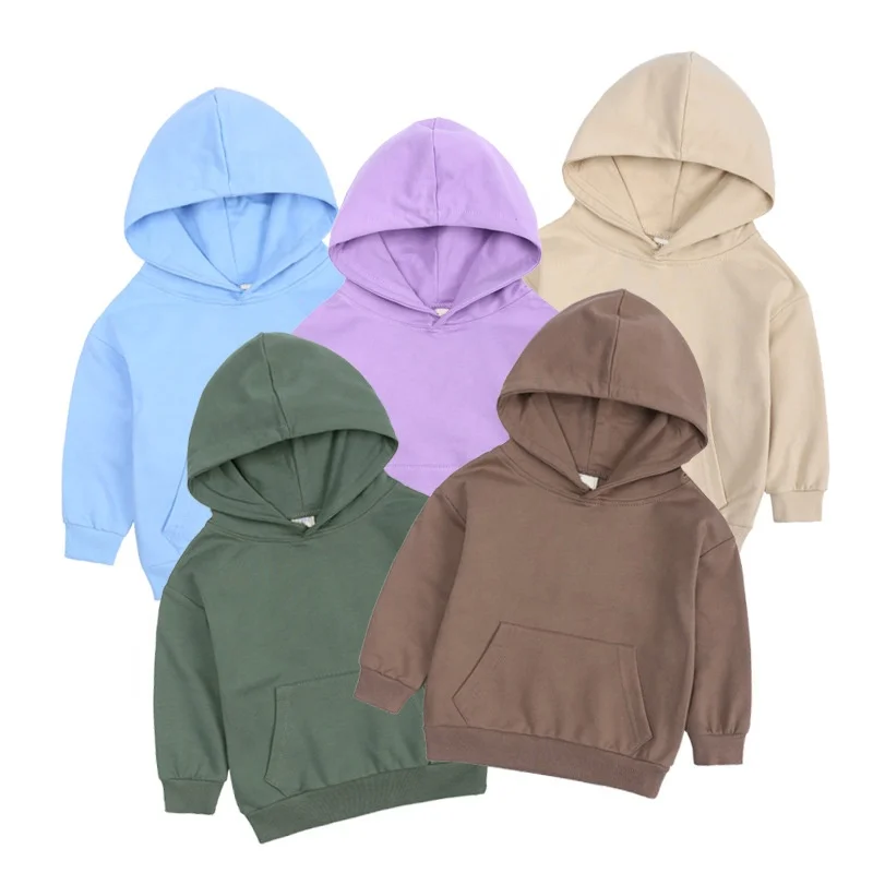 

2021 teenage girls kids clothing clothes 1-12 years children hoodie cotton toddler girl hooded blank casual girl sweatshirt