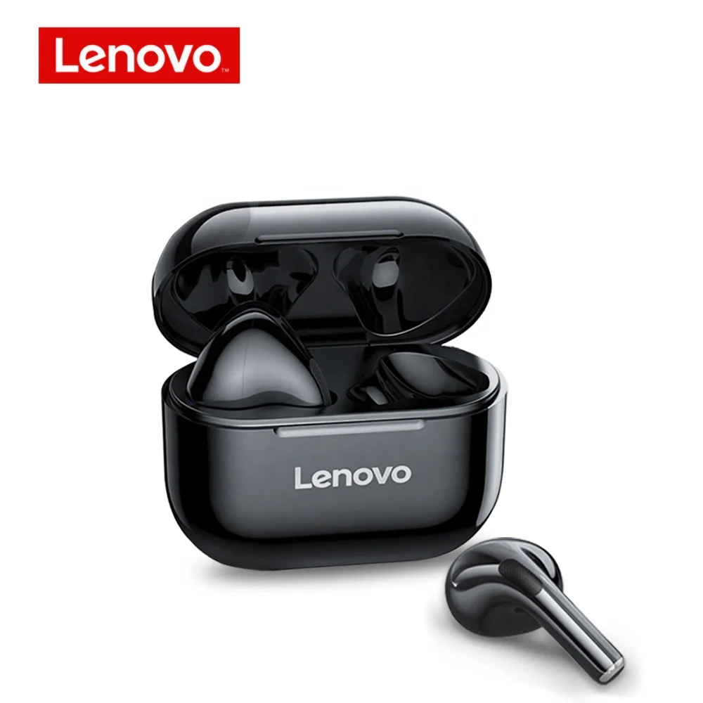 

New Original Lenovo LP40 Touch Coterproof HD Dual Stereo In Ear Gaming Sport TWS Wireless bluetooth Earphone, Black white