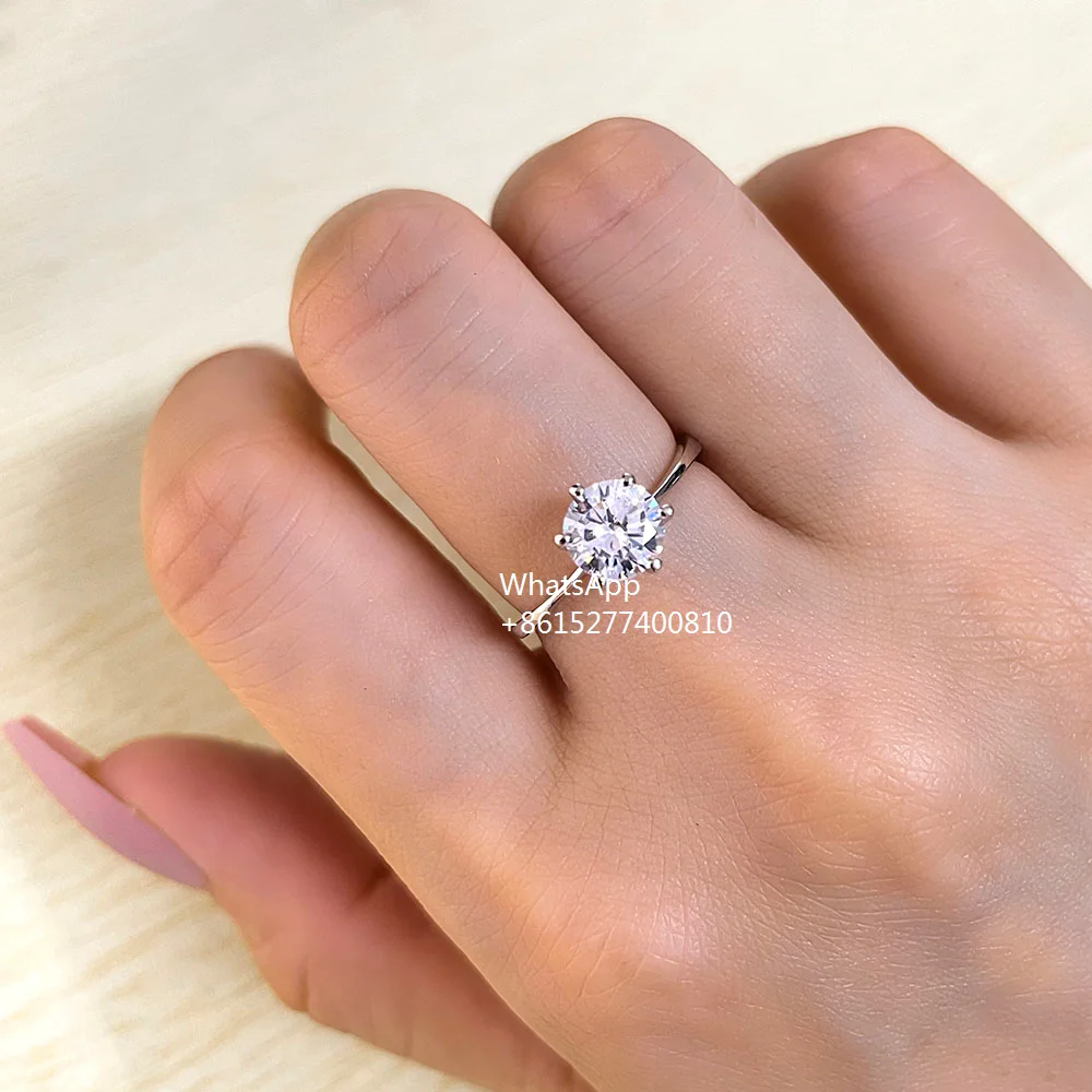 

925 sterling silver ring eternity rings high quality diamond ring for wedding party