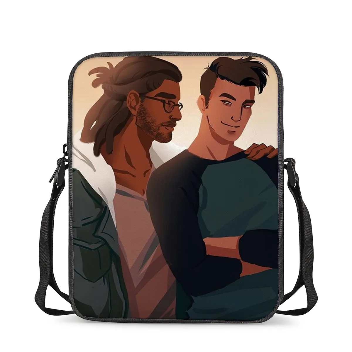 

Tredying custom mens side bag canvas messenger small square boys vaschy messenger bag for children girl men