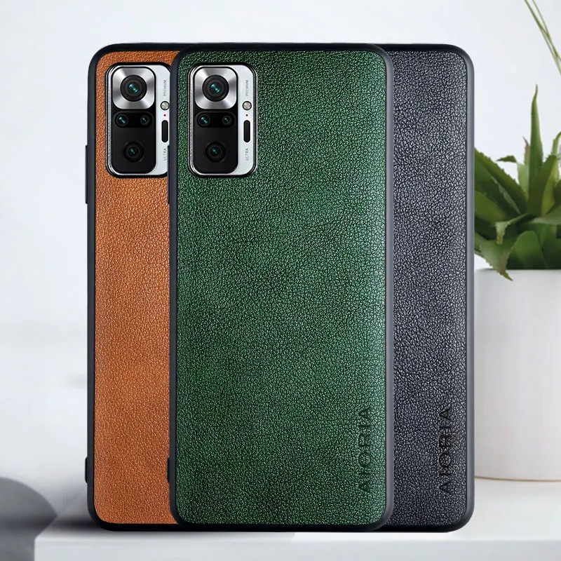 

Leather Phone Case For Xiaomi Redmi Note 10 Pro Simple Design Retail Wholesale Available