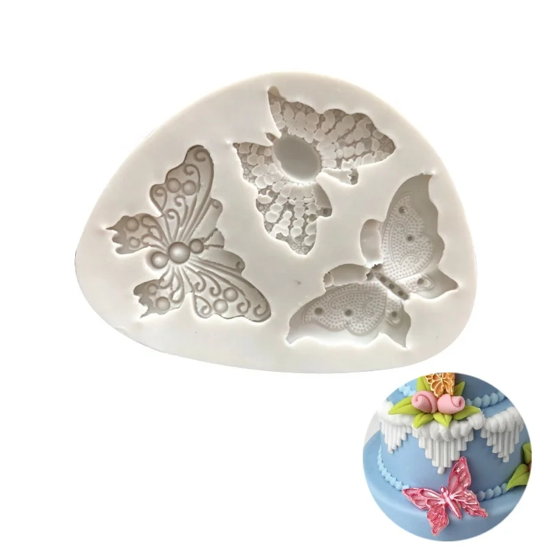 

Butterfly Shaped Fondant Silicone Cake Mold Soap Mould Bakeware Sugar Cookie Jelly Pudding Decor Baking Cooking Tools