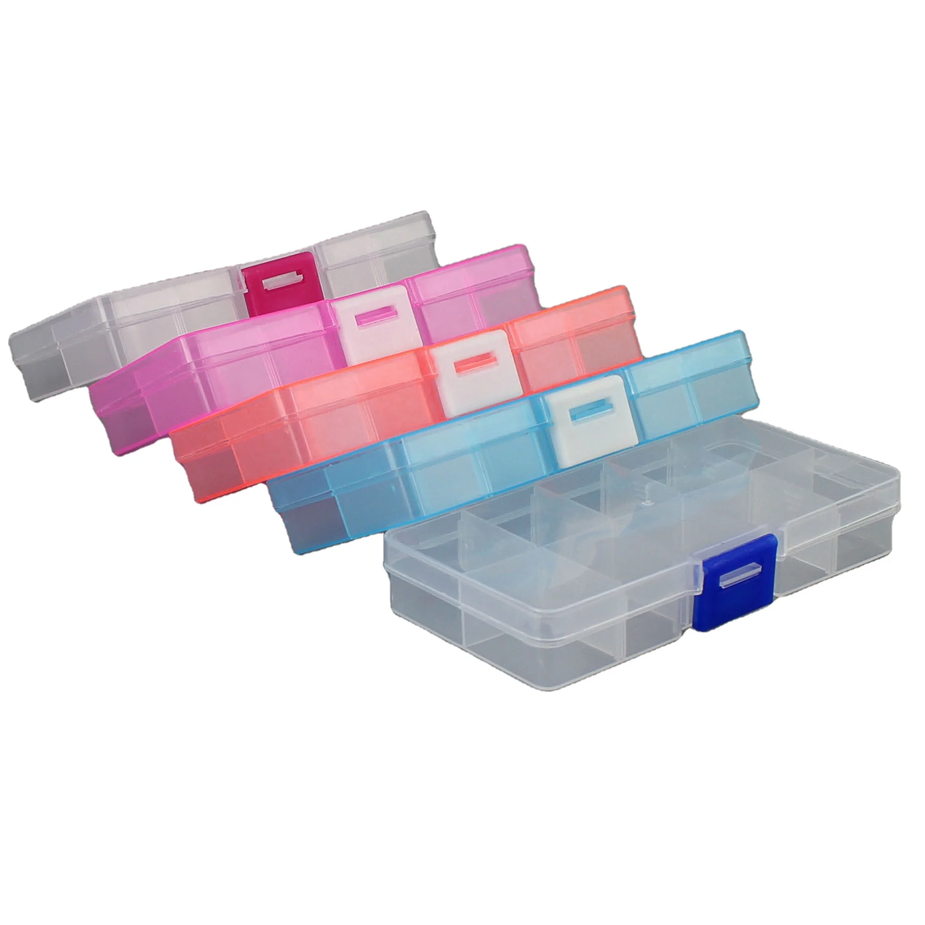 Clear Pp Plastic Hardware Storage Boxes With Removable Divider - Buy ...