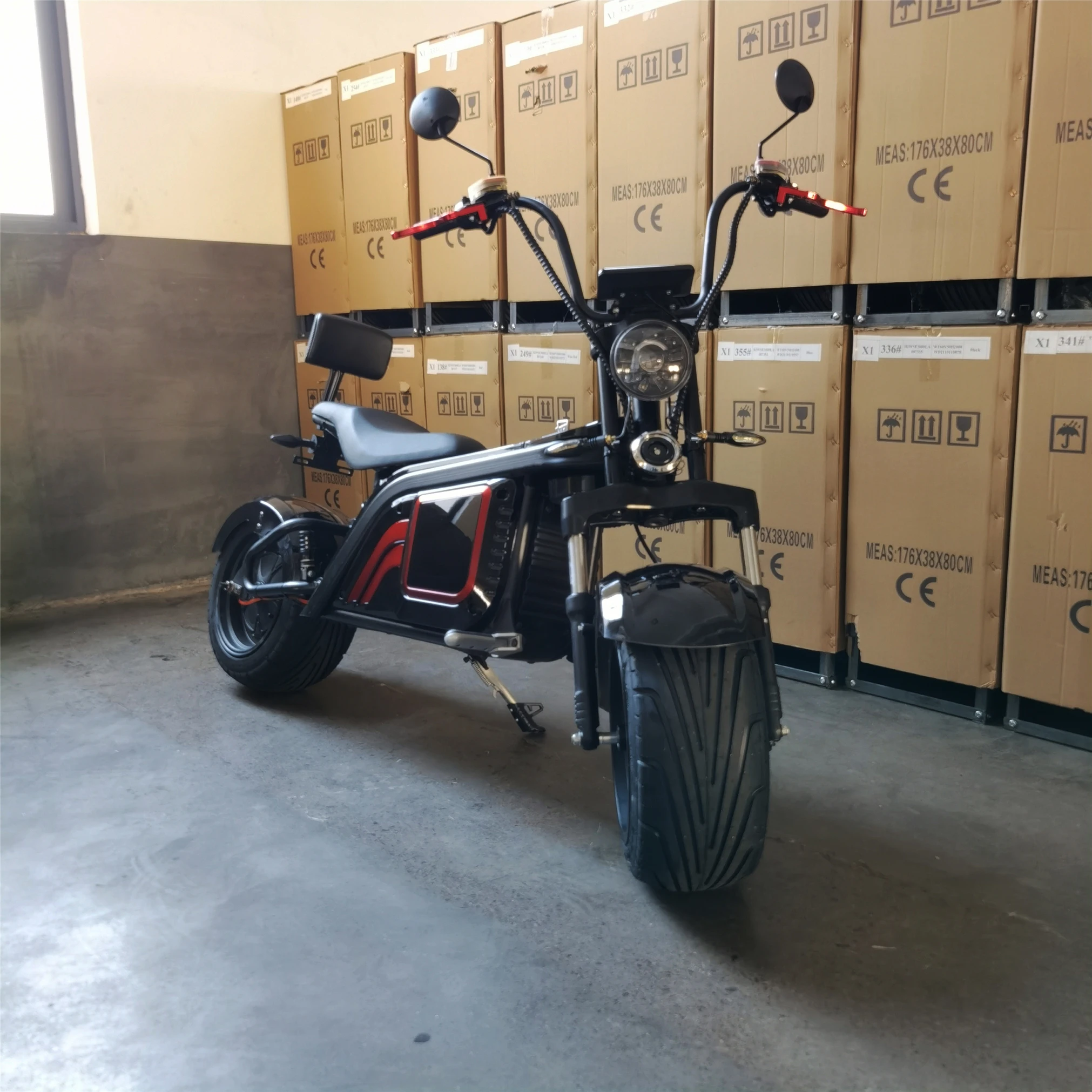 

New Model M2 Chopper China Factory 3000W 20/30/40AH EEC COC Electric Scooters Citycoco Adult Two Wheel