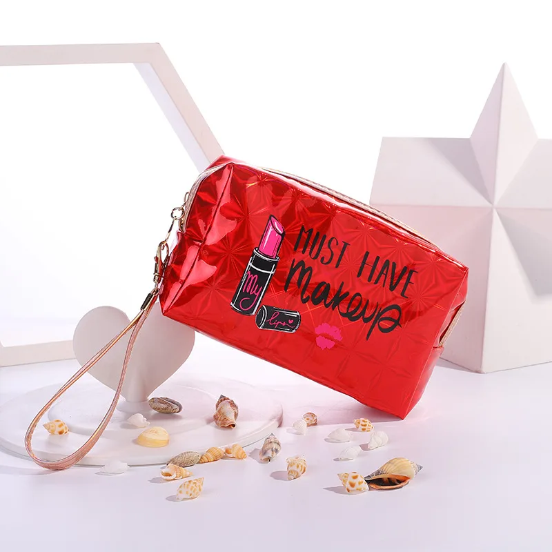 

Pu cosmetic pouch women Wash bag fashion 2023 unique wholesale makeup bags