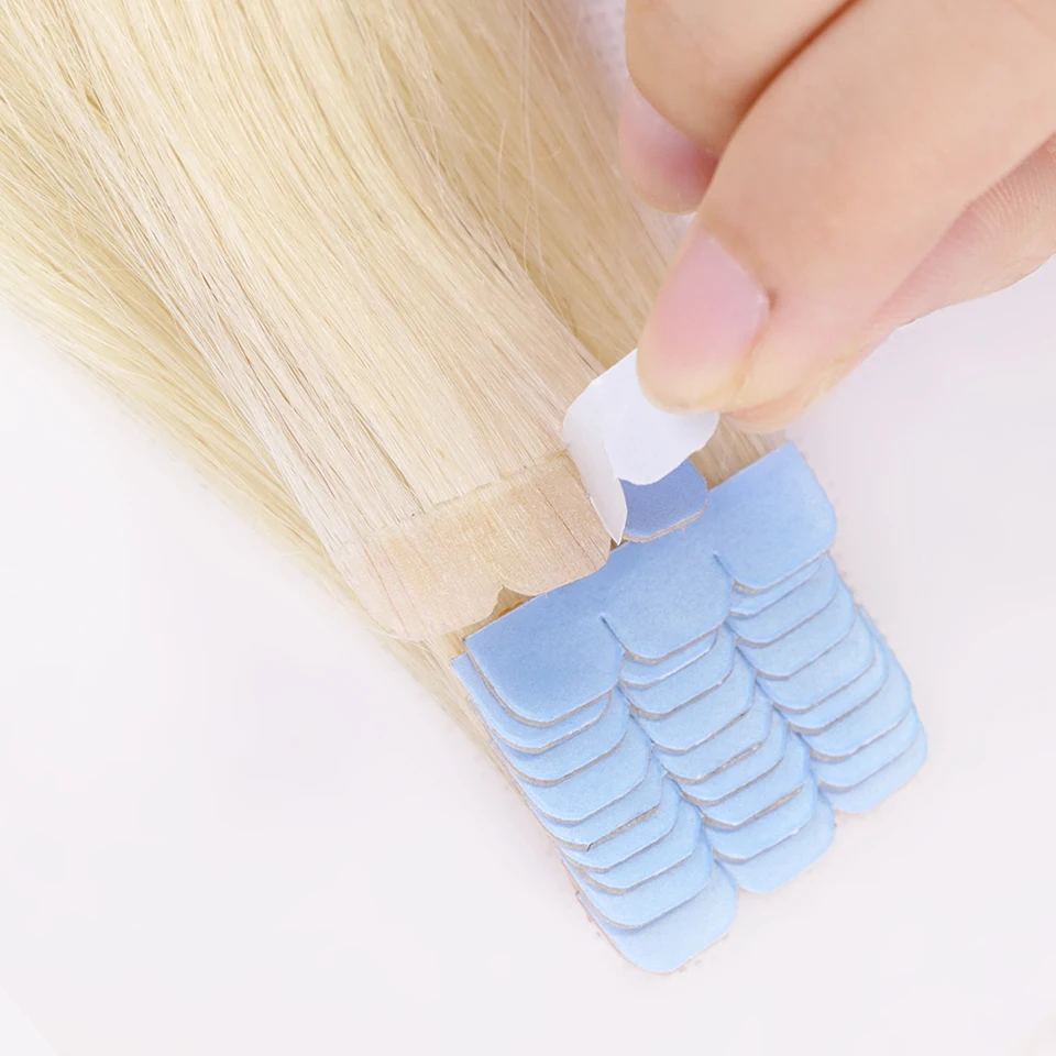 

Wholesale 3x0.8cm Micro Tape Brazilian Human Hair Interface Adhesive Invisible Double Drawn Mini Tape In Hair Extensions