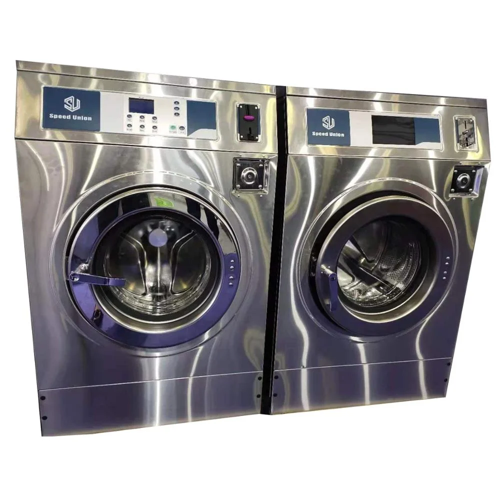 
15kg Coin Token Industrial Front Loading Washing Machine 