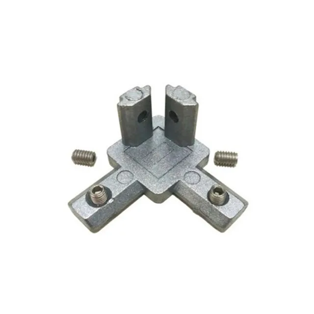 L Shape JointT-Slot 3-Way 90 Degree Inside Corner Connector Bracket Compatible with Aluminum Extrusion Profile 2020 Series in