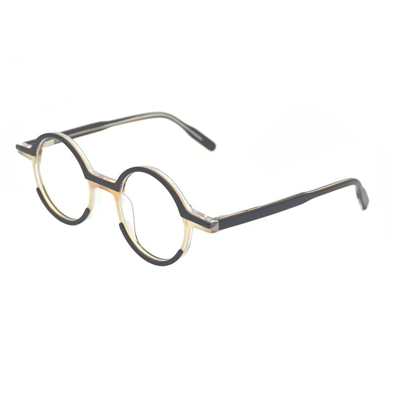 

China Wholesale High Quality Acetate Vintage Retro Round Shape Optical Frame Acetate Injection Optical Eyewear Glasses Frame, Customize color