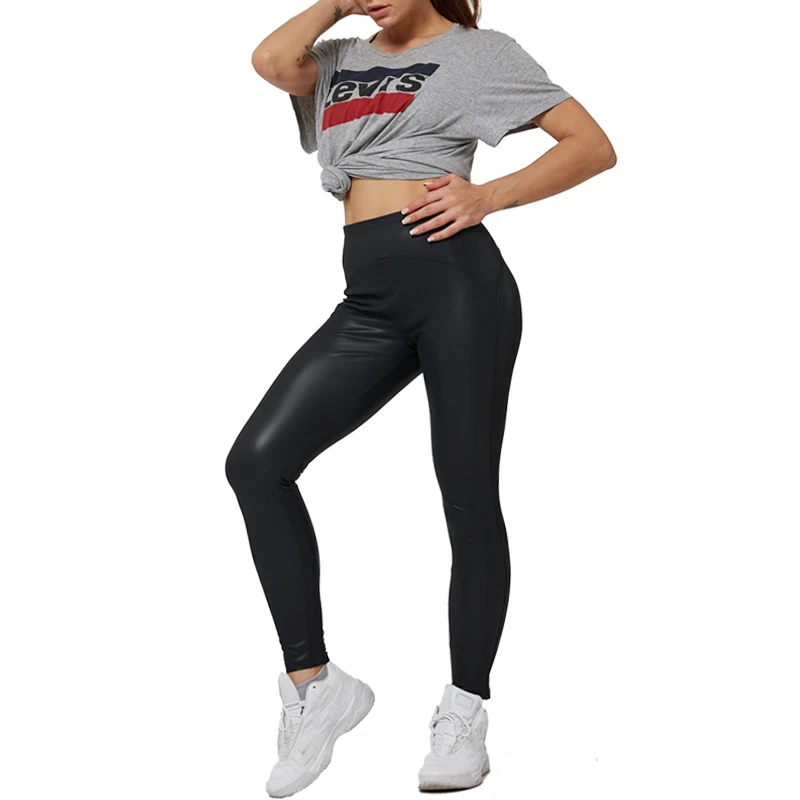 

Wholesale bodysuit Seamless sweat absorption Legging High Waist Black Solid Pants women Fitness Gym wear