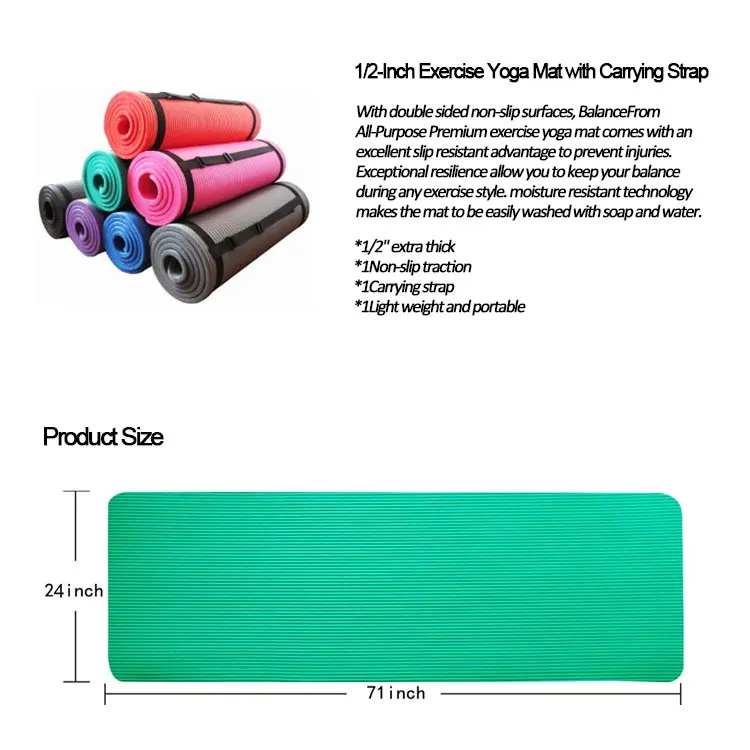 Eco Friendly Custom Printed Natural Rubber Nbr Yoga Mat Buy Yoga Mat