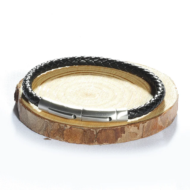 

Stars Forever Custom LOGO and Color Elegant Genuine Leather Bracelet lederen armband, N/a