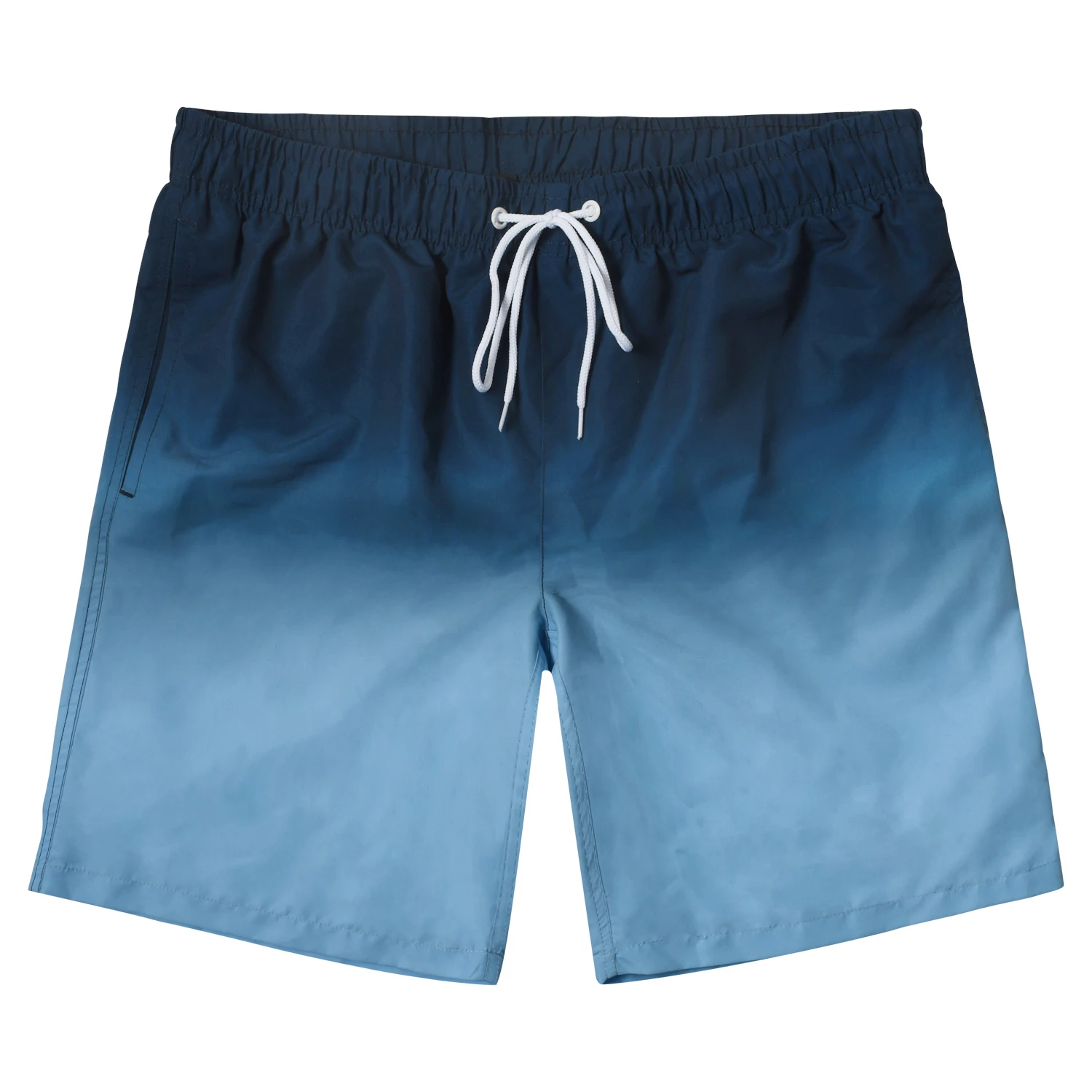

Casual men's beach pants wholesae Gradient color swimming trunks men's adult anti-awkward four-corner shorts, Custom color