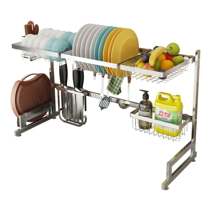 

New promotion Kitchen storage accessories Bowl Rack dish storage rack 304 stainless steel, Stainless steel color