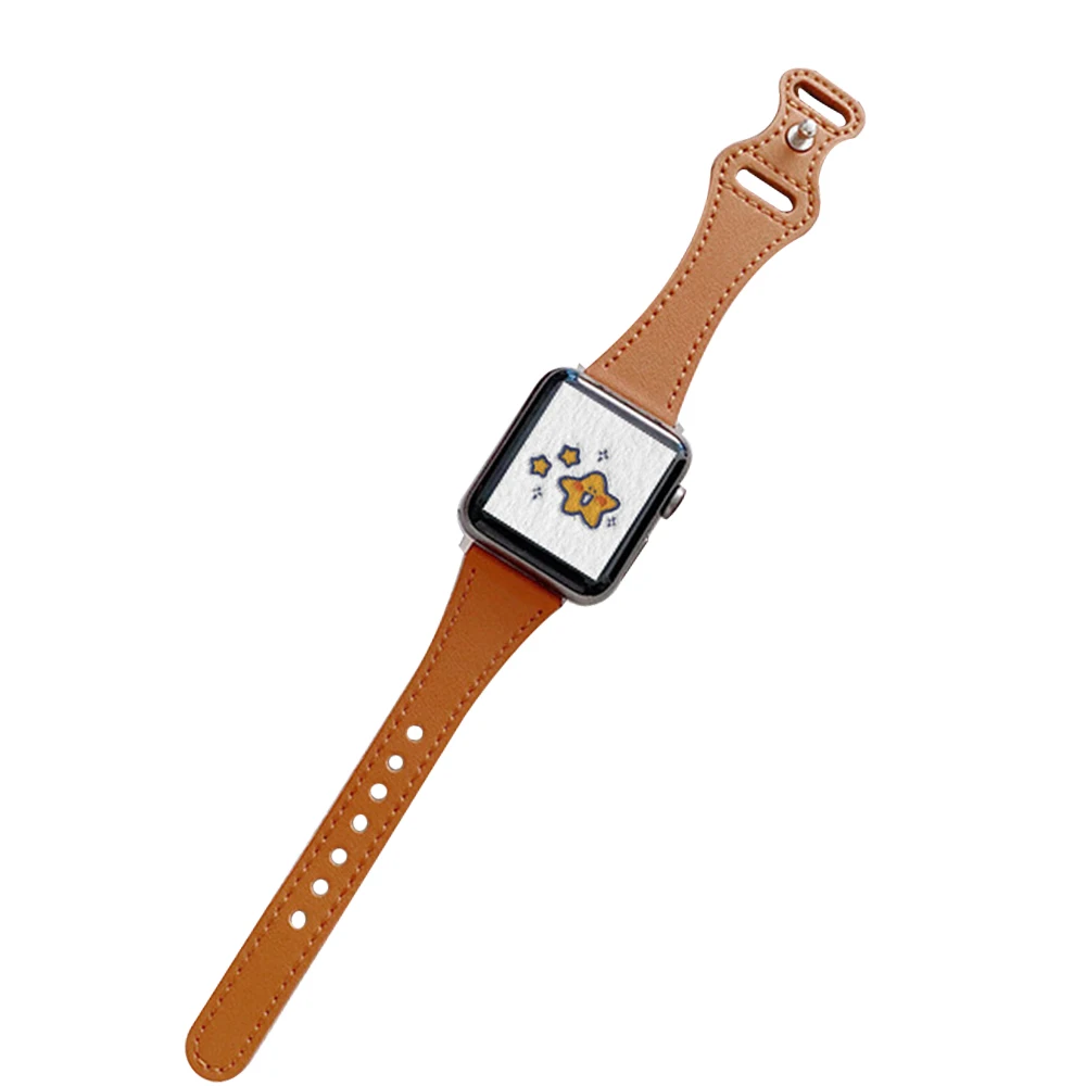 

Amazon Hot Sale Genuine Leather Watch Band For Apple Watch 6 SE 5 4 3 2 1 Contrary Buckle Watch Band For Iwatch 38/40mm 42/44mm, 10 colors