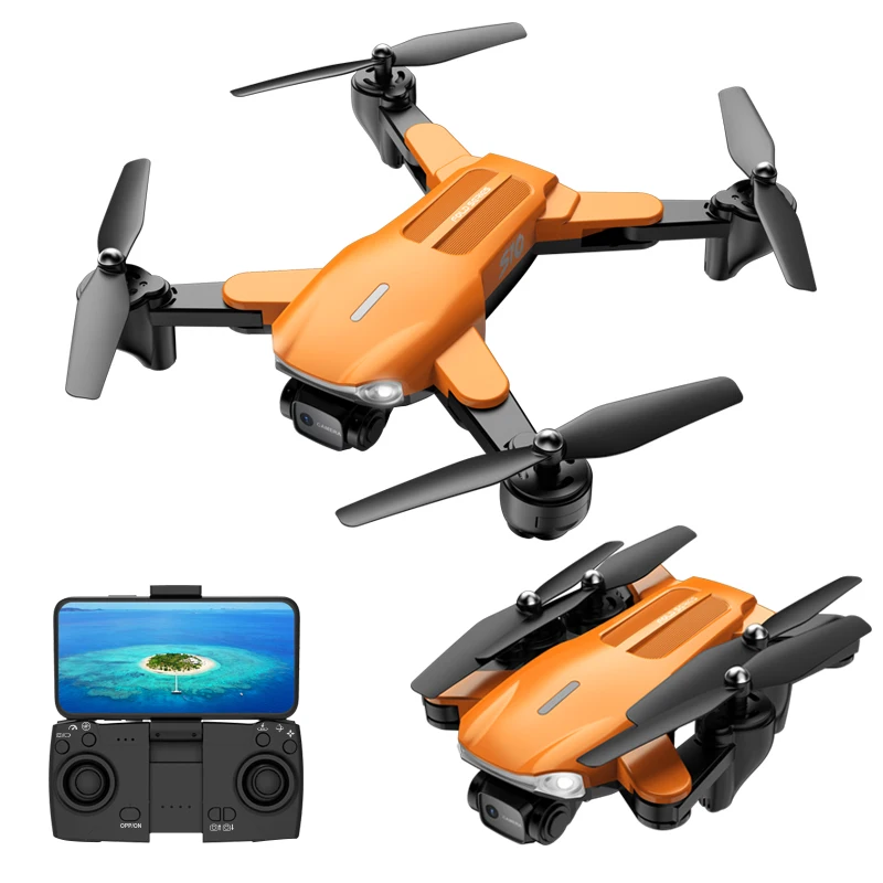 

4K HD Remote Control Dual Camera Drone Folding Four-axis with Beautiful Body All-round LED Lighting
