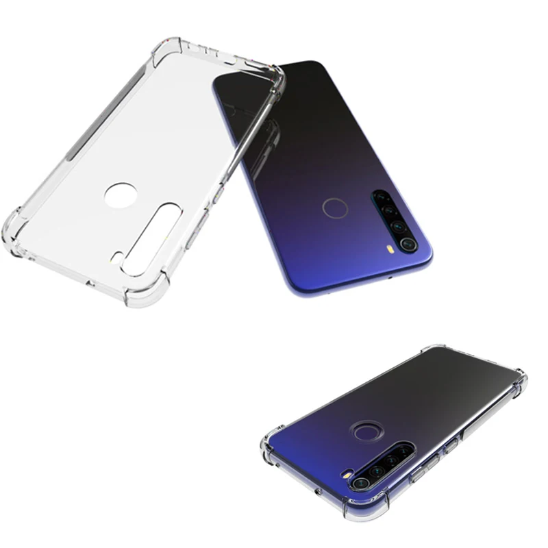 Clear Soft Gel TPU Phone Case For Redmi Note 8 Back Cover