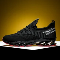 

2019 New Outdoor Mens Jogging Walking Sports High-quality Lace-up Athietic Breathable Blade Sneakers Running Shoes for Men
