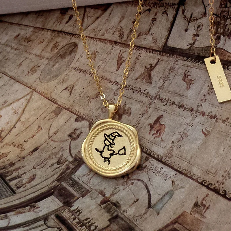 

Ins Simple 925 Sterling Silver Cartoon Coin Necklace for Women, As shown in the picture