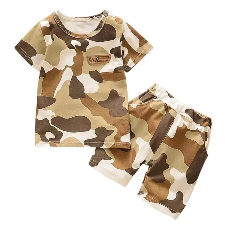 

Kids Boy Set Children Fashion Cotton Clothes Summer Boys Clothes Set Camouflage Toddler Clothing Sets For Child