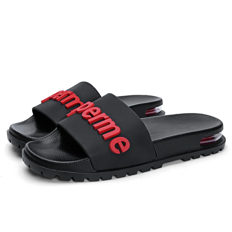 

Customizable Mens Fancy Rubber Slippers,High Quality Pool Slide Sandals Black Manufacturer,Luxury Slide Sandals Rubber Slippers