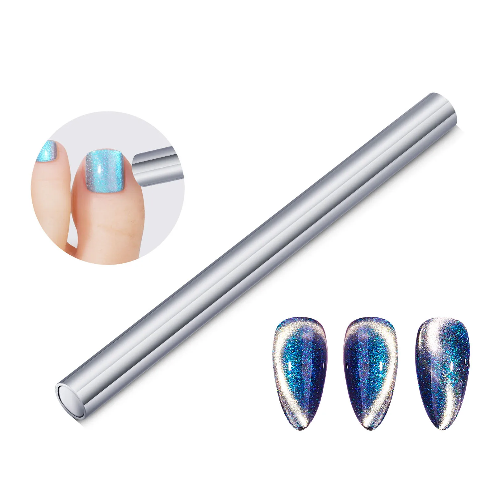 

3D Magnetic Heavy Duty Sticks Magnet Plate Wand Board Cat Eye Magnet Nail Art Polish Tool Set