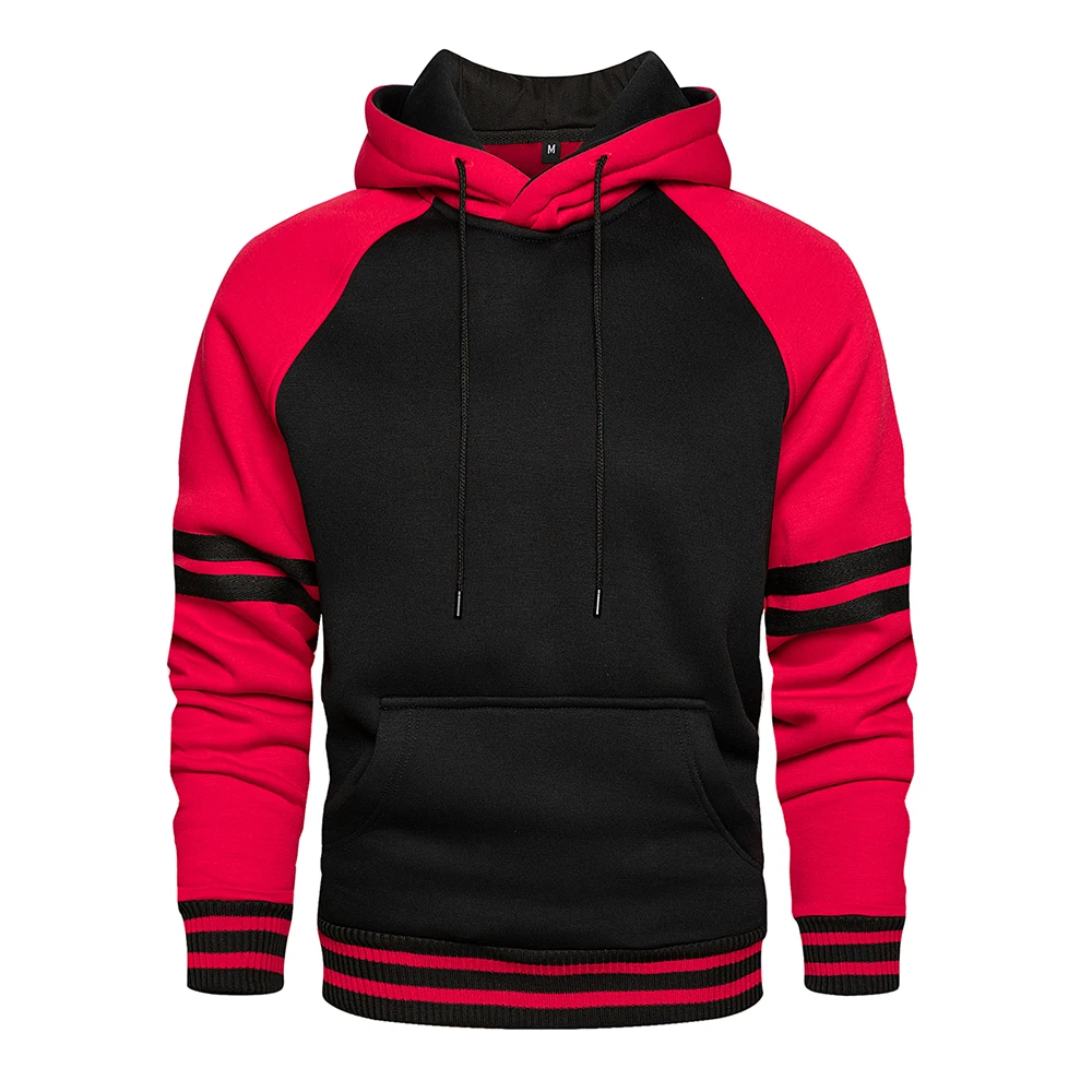 

2020 Hip Hop Autumn Mens Thick Fleece Hoodies Pure Color Men Thick Velvet Fabrics Winter Hoodies, Customized color