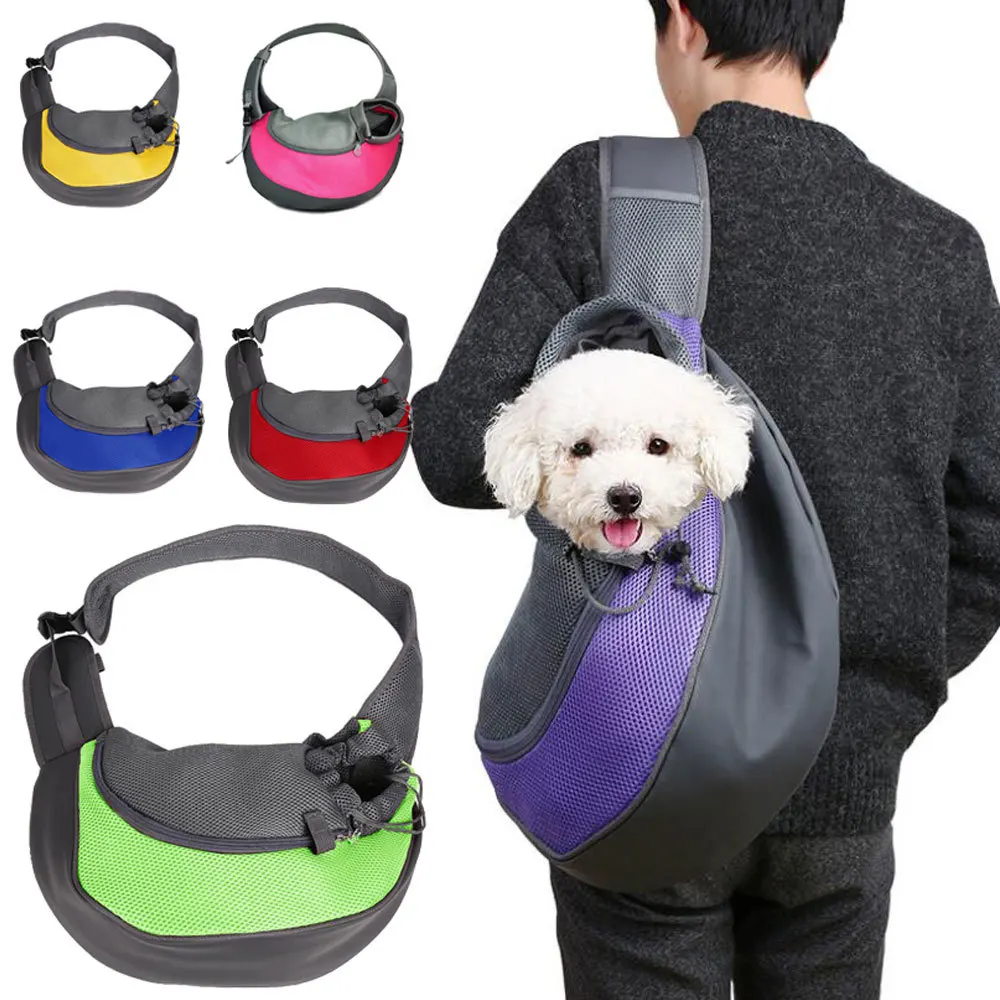 

High Quality Single Shoulder Dog Bag Cat Pet Carrier Outdoor Travel Comfortable Pet Sling Carrier Puppy Dog Pet Carrier Bag, As shown