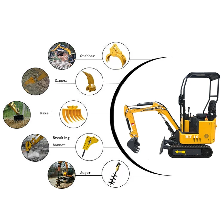 Mini bagger digger micro excavator with import diesel engine  