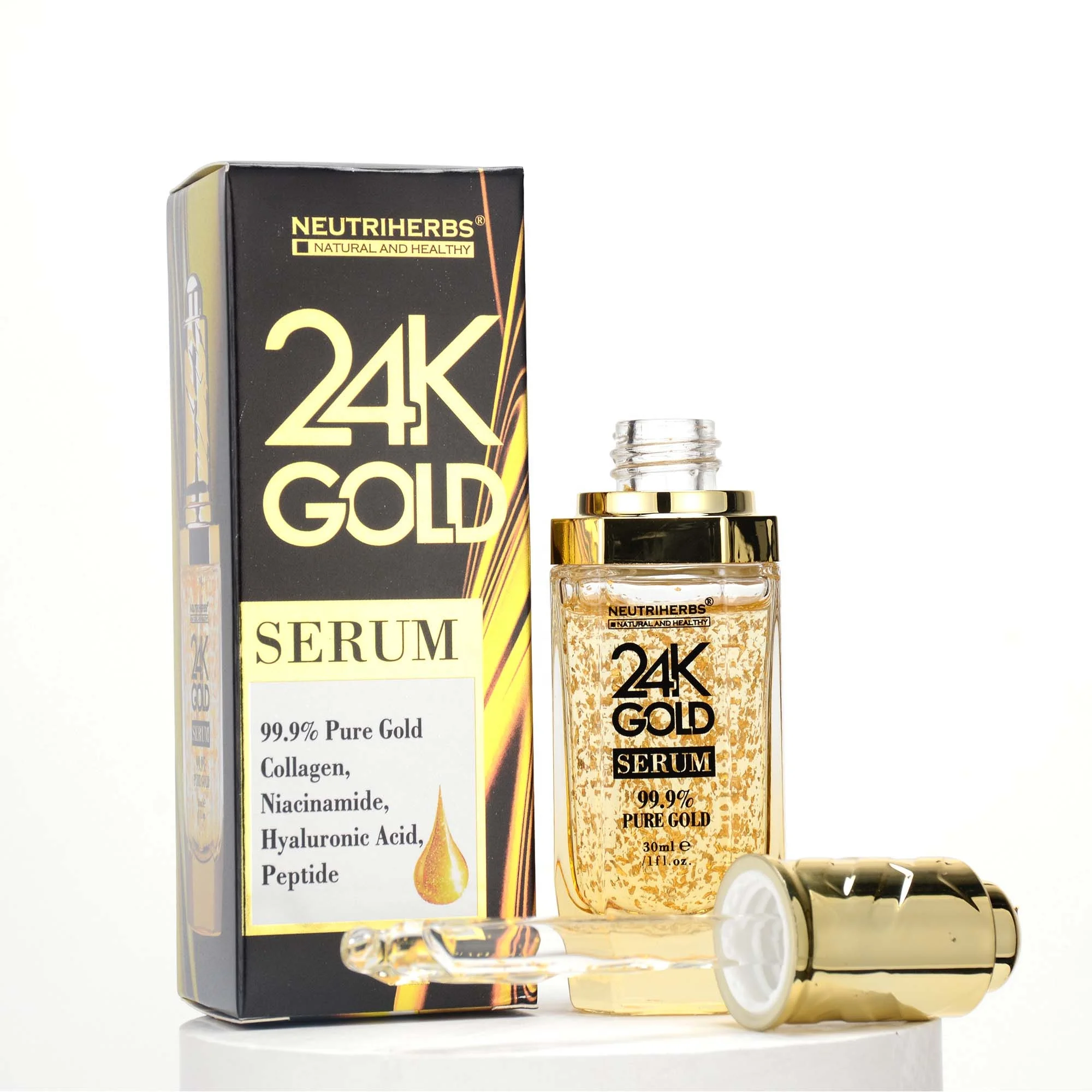 

Korean Repair Pure Facial Radiance Beauty Glowing Active Nano Rose Foil 24K Gold Facial Serum