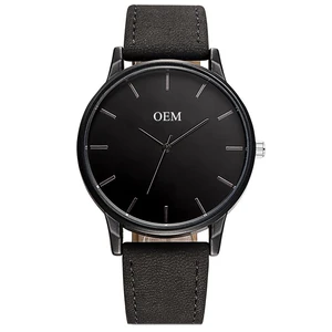 Make Your Own Watch Full Black Logo Printed Watch Dial Custom Logo OEM Guangzhou Watches Manufacturer