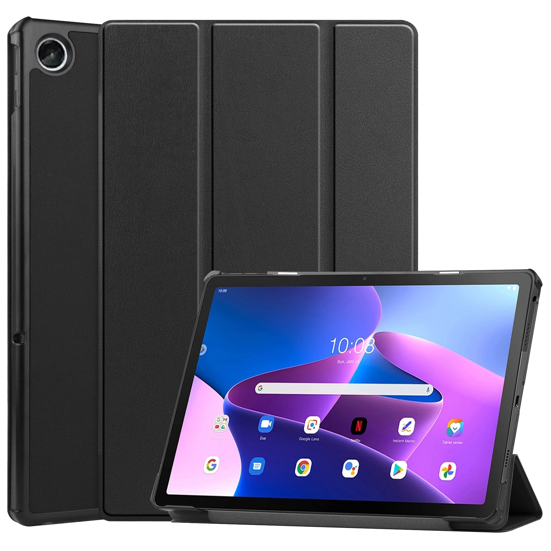 

CYKE 2022 New Trifold Flip Cover Tablet Case For Lenovo Tab M10 Plus 3rd Gen 10.6 Inch