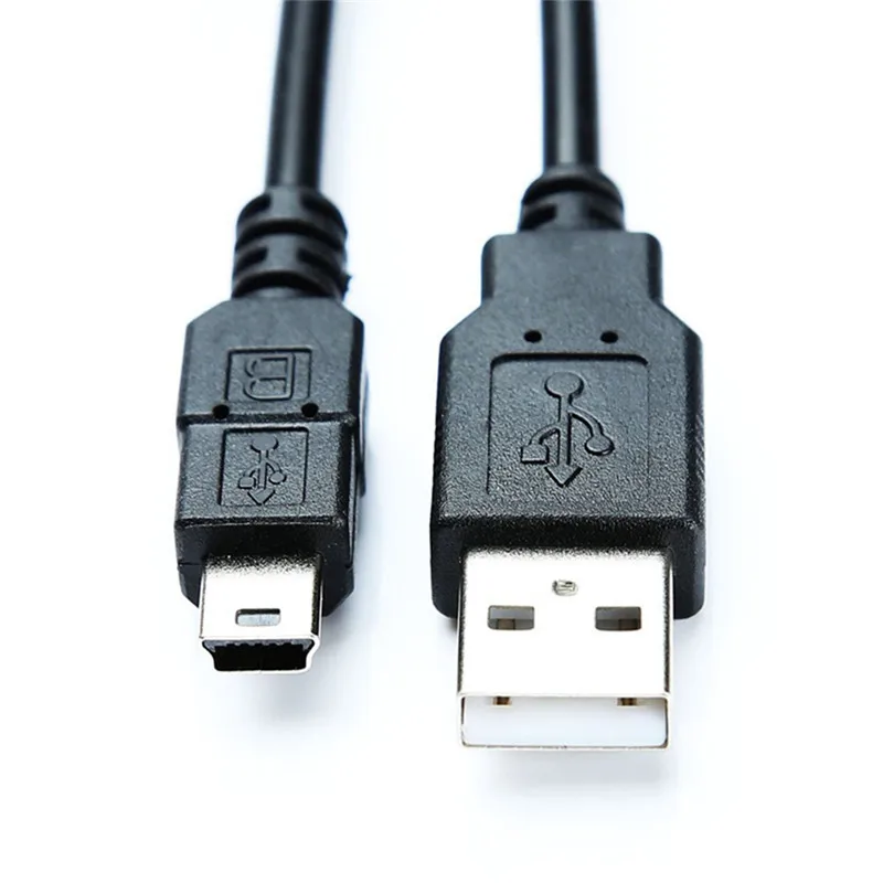 

1.8M USB 2.0 Black 5-Pin Data Charger Cable for Ps3 Game Wireless Controller Connect Computer Play And Charge