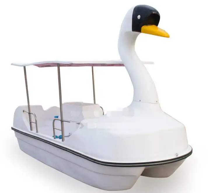 Low price Water amusement park fiberglass used swan pedal boats for sale