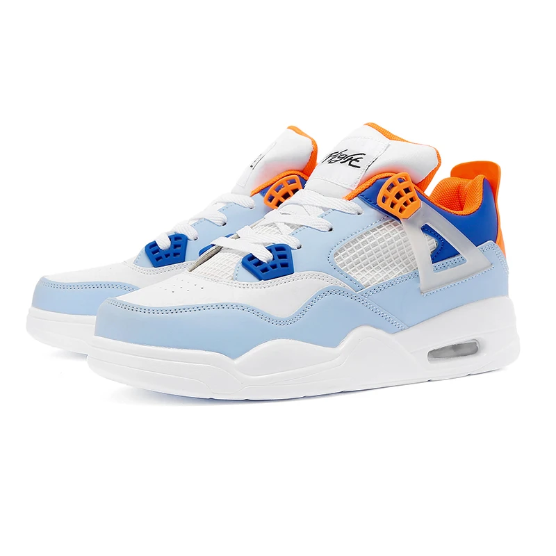 

Ziitop AJ4 Original Quality Boys Air Cushion Sneakers Multi-color Brand Shoes Sport Men Casual Shoes, White grey,white blue,orange blue