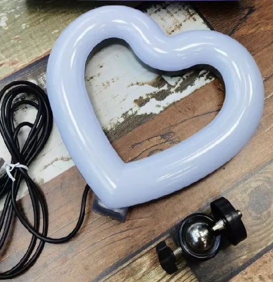 

6/10/13 inch Led Heart Shaped Selfie Ring Light With Tripod Stand