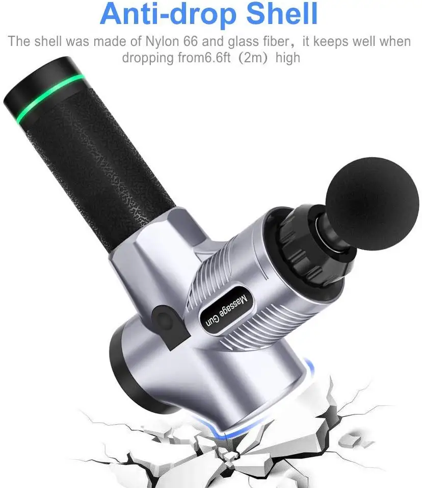 Muscle Deep Electric Deep Tissue Massager Gun Vibration Massage Neck Machine Full Body Equipment