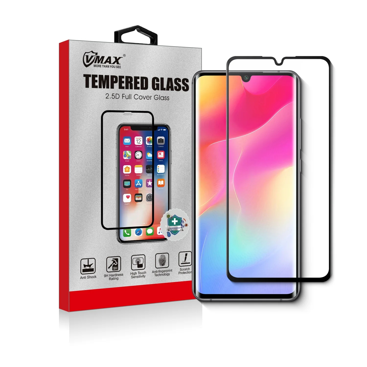 

0.33MM 2.5D Screen Guard For Xiaomi Mi Note 10 Lite Tempered Glass Screen Protector Protective Film