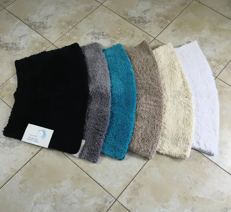 

Microfibre Non Slip Small Curved Shower Mat 77cm x 45cm