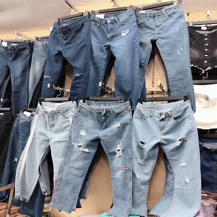 

2.5 Dollar NZ004 Ladies And Men Hole Fashional Style women jeans, jeans men, jeans