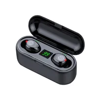 

TWS F9 Wireless Earphone Bluetooth v5.0 Mini Smart Touch Earbuds LED Display With 1200mAh Power Bank Headset and Mic