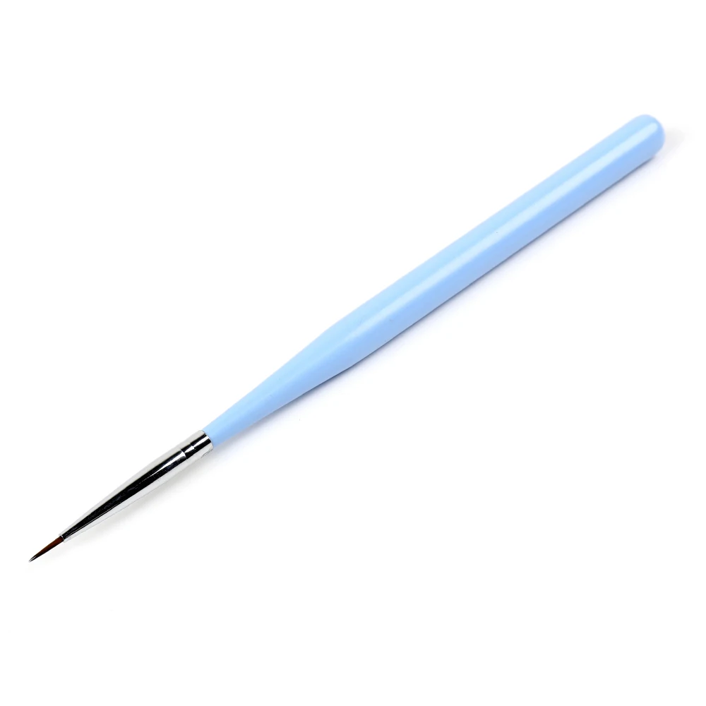 

BQAN Nail Art Liner wooden handlePainting Brush Drawing Flower Polish Brushes UV Gel Pen Blue Color