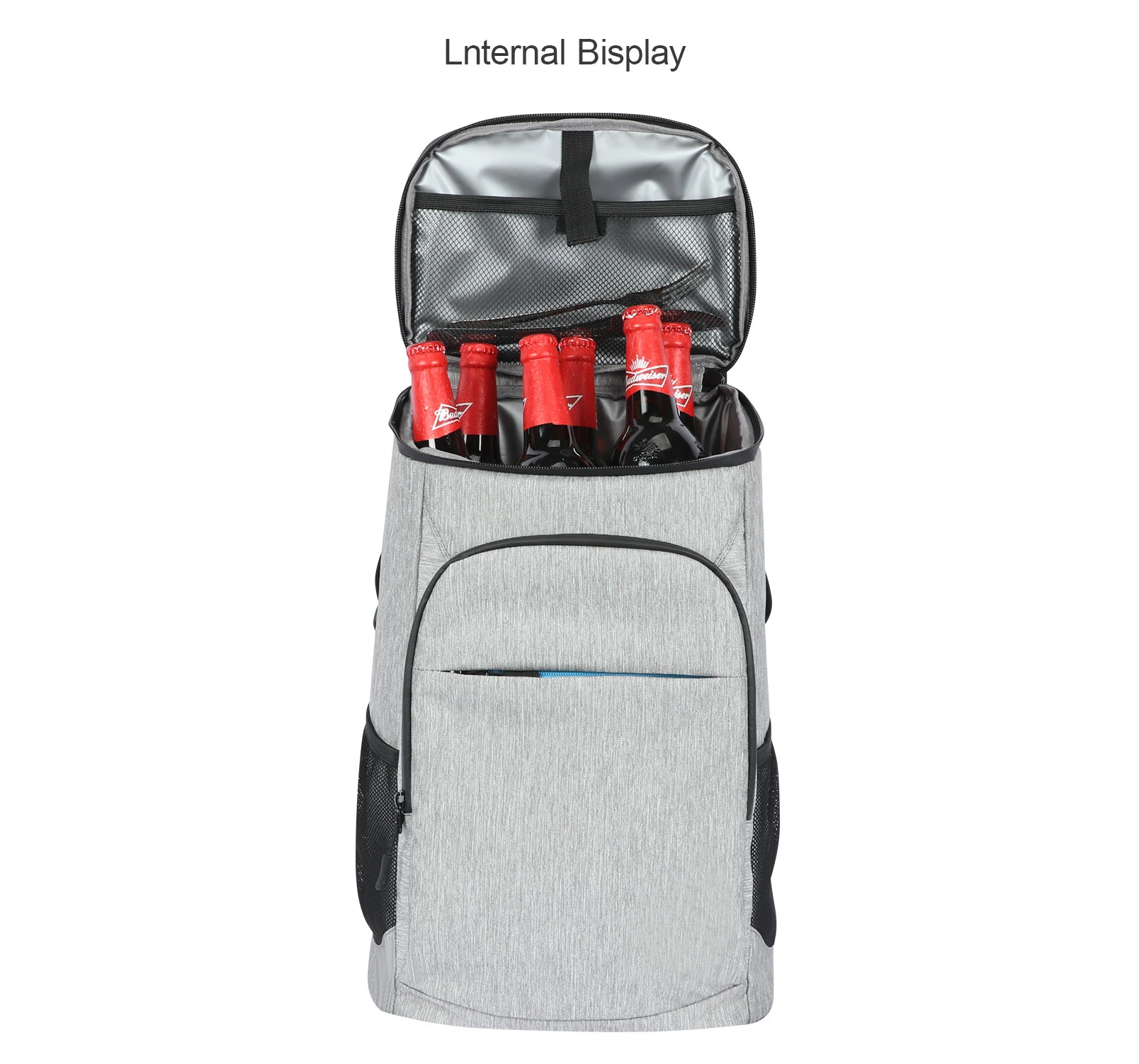 New 30L Soft Cooler Bag 35 Cans 100% Leakproof Cooler Backpack 600D Oxford Waterproof Picnic Thermal Insulated Bag