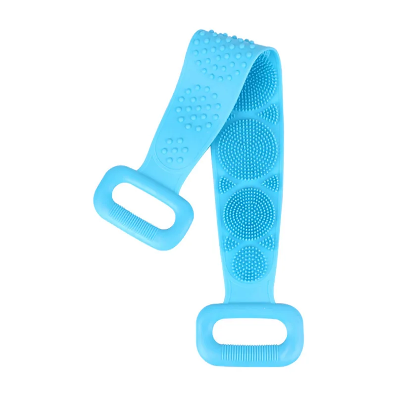 

High Quality Quickly Remove Dirty Bath Silicone Soft Body Brush Towel For Shower Body Cleaning, Purple,green,blue,pink