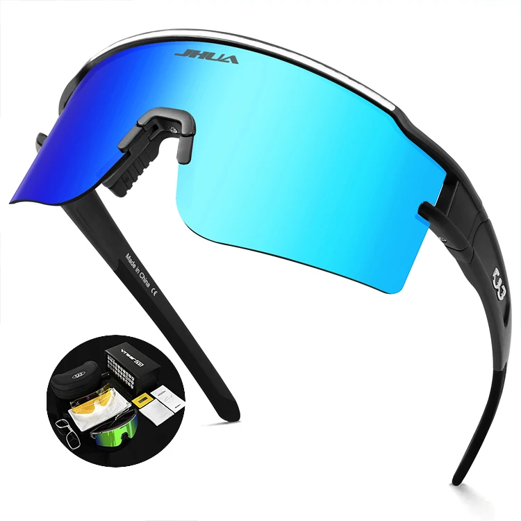 

Wholesale Cycling glasses Men Women Outdoor Sports Bicycle Shape Sunglasses Bike Cycling Glasses Polarized