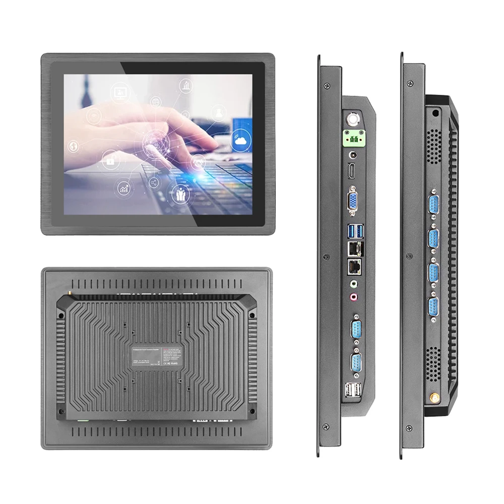 

15 inch Embedded Capacitive touch panel PC all in one Fanless J1900 J4125 quad core 2.0ghz CPU Industrial panel PC i3 i5 i7
