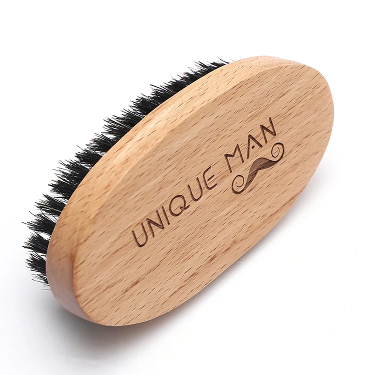 
100% nature beech wood boar bristle hair RTS fast dispatch beard brush 